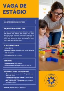 OPORTUNIDADE DE ESTÁGIO A PARTIR DO 1º PERIODO